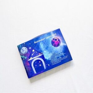 Silver Blue Astronaut Space Tent Pretend Dramatic Play Portable Playhouse 36M+